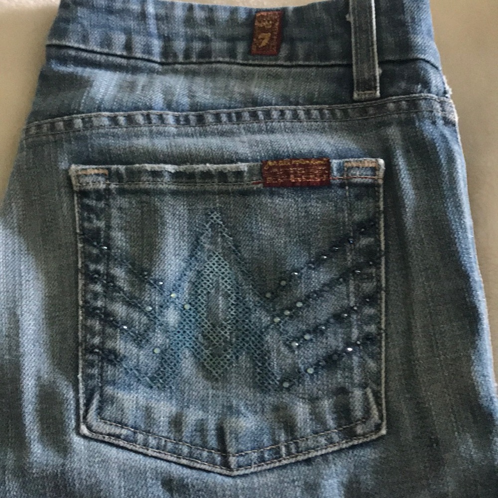 7 for all mankind jeans. Flare bottom.